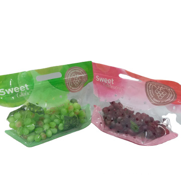 Fresh Grapes Packaging Bags With Zip Locks Plastic Poly Bag For Grape/Fruits/Vegetables Packaging Cpp Bag